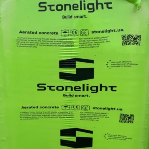 Газоблок Стоунлайт D400 375×200×600 гладкий стіновий